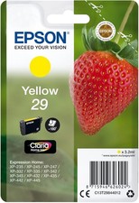 Cartuccia Epson 29 fragola inchiostro giallo yellow standard Originale nuovo