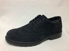 Scarpe stringate Igi&co camoscio blu Gore-Tex Made in Italy SCONTO DA LISTINO