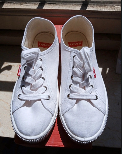 Scarpe levi bianche tela - bianche,