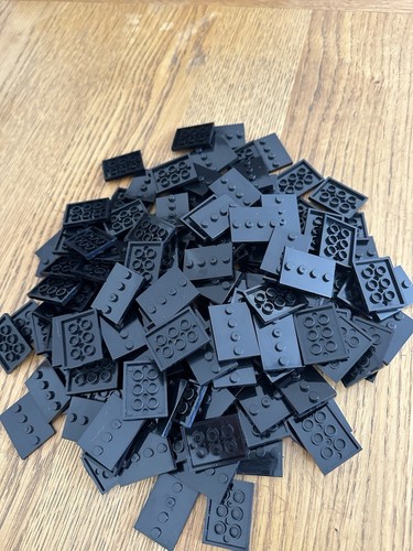 Lego 100 piastra base nera - 100,