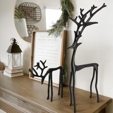 Statua Cervo Nero Design