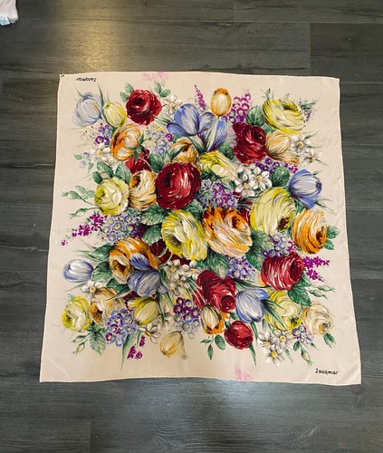 Sciarpa quadrata botanica - , seta