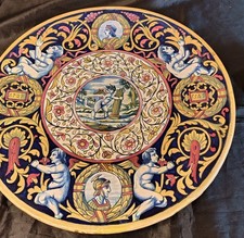 piatto in ceramica a lustro