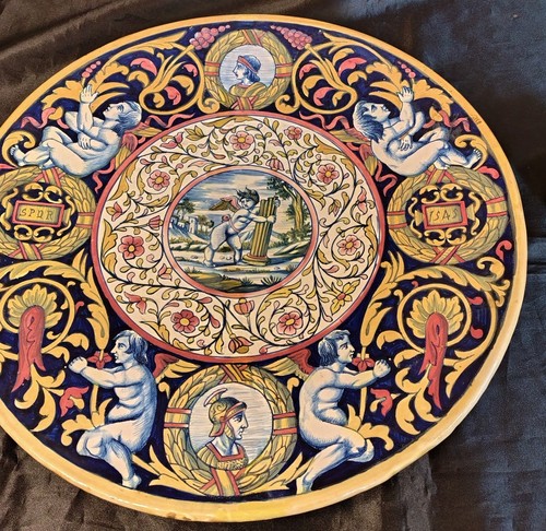 Piatto ceramica lustro - piatto, in