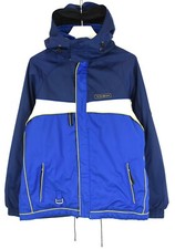 Phenix Goggle Pocket Giacca Uomo US Grande Zip Cappuccio Nascosto Blu