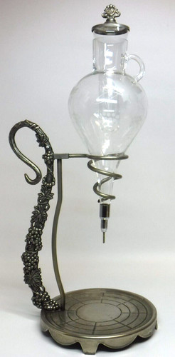 Vintage etched glass - vintage, wine