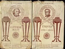 Goldoni, OPERE SCELTE + Goethe, FAUSTO [Faust]. VEDI FOTO E DESCRIZIONE