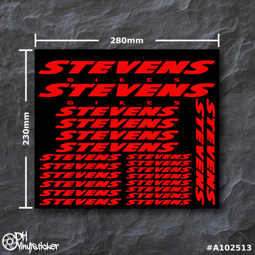 Stevens kit adesivi rosso - stevens,
