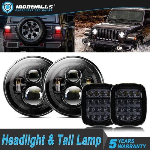 Pezzi fari led tondi e - tondi, 7"