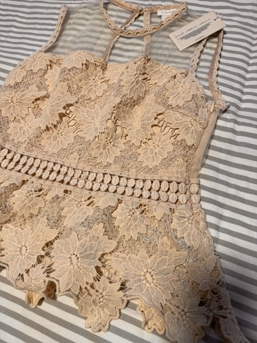 Top pizzo avorio - in,