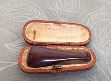 ANTICO BOCCHINO PIPA PER FUMO CON CUSTODIA ORIGINALE INIZIO 1900