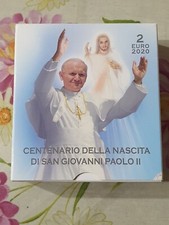 2 EURO VATICANO 2020 CENTENARIO DELLA NASCITA GIOVANNI PAOLO II VERSIONE PROOF