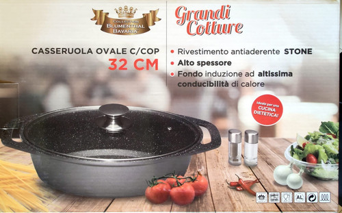 Casseruola ovale cm - casseruola, 32
