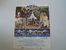 advertising Pubblicità 1984 MOTO KTM 125 CROSS ENDURO/250/600 4T ENDURO