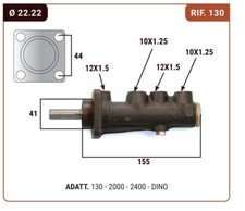 Pompa freno fiat 130 2000 - freno,