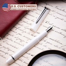 Omas - 360 Lamborghini Aventador White - Fountain pen - FP NIB M 18K