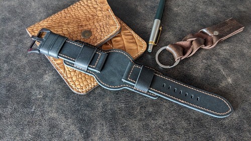 Cinturino orologio pelle fatto