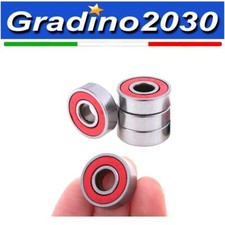 4x Cuscinetto a Sfere Rosso ABEC9 8x22x7mm 608RS Skateboard, Modellismo, Motori