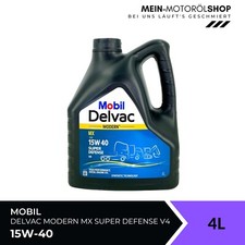 Mobil Delvac Modern MX 15W-40 Super Defense V4 Volvo Mercedes MAN 4 litri