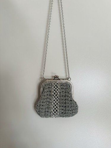 Vintage abendtasche silber - abendtasche,