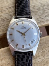 Zenith Automatic Cal 2542 PC Original Dial Gray Wristwatch Vintage