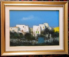 Dipinto olio su tela paesaggio