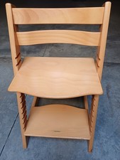 sedia sgabello usata in legno regolabile