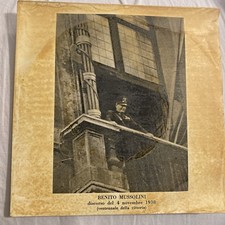 3986 33 Giri 7” DISCO DISCORSO DI BENITO MUSSOLINI 1938 VENTENNALE VITTORIA
