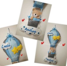 Fiocco Nascita Mongolfiera Con