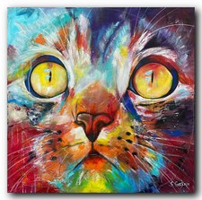 Quadro astratto ARTISTA ORIGINALE 80 cm x 80 cm moderno XXL quadri - ARTE ESCLUSIVA