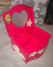 Titti Looney Tunes portagioie con specchio, rosso con fiori 