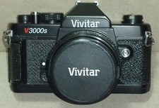 MACCHINA FOTOGRAFICA ANALOGICA AMERICANA REFLEX VIVITAR V3000S ANNI 90