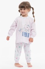 Pigiamino bimba fresco cotone gattino Gary P10004
