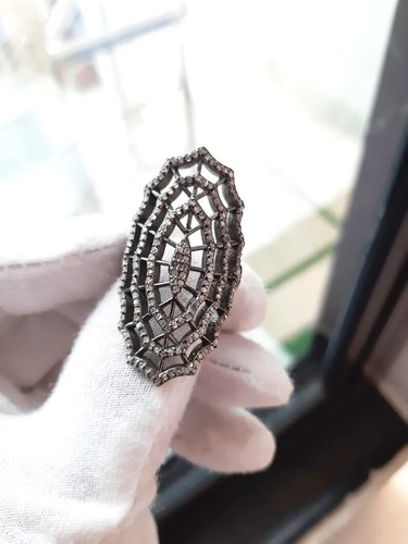 Anello pave diamanti argento - diamanti,