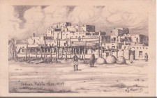 NUOVO MESSICO - Taos Indian Pueblo, Arthur J. Merril, cartolina
