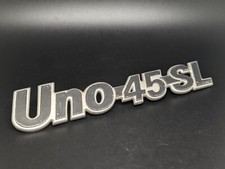FIAT UNO 45 SL LOGO SIGLA EMBLEMA FREGIO STEMMA SCRITTA BADGE TARGA TARGHETTA