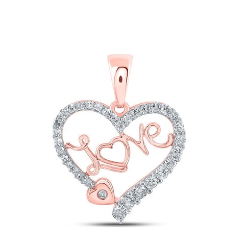 Ciondolo donna oro rosa - 10, kt