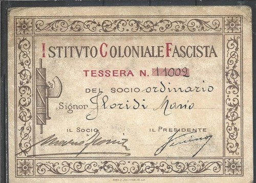 1930 tessera istituto - 1930,