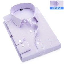 Camicie eleganti uomo nuove maniche lunghe formali business a righe camicie casual top