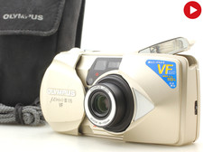 Olympus mju II 115 VF 35 mm fotocamera punta e scatta pellicola GIAPPONE...