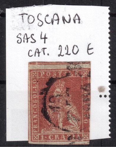 1851 toscana crazia carminio - 1851,