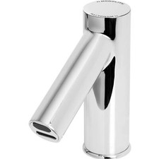 Rubinetto Miscelatore Con Sensore Automatico A Batteria Ottone Cromato 120 mm