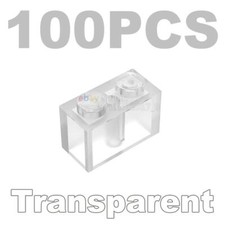 100 mattoncini trasparenti 1x2