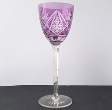 Bicchiere da Vino Stängelglas Vetro Cammeo Tagliati a Mano Um 1900 L929