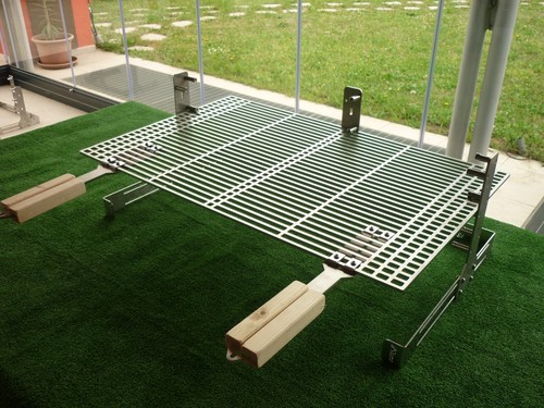 Griglia braciere 80x51 inox - griglia,