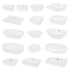 Lavelli da incasso o appoggio lavabi in ceramica diversi modelli -/+ set scarico