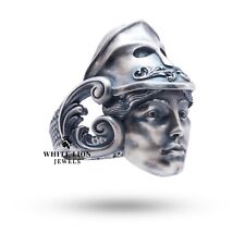 Athena Greco Dea Della Guerra Mitologia Antico 925 Argento Uomo Anello Regalo