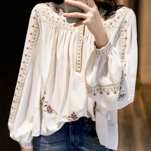 Camicia blusa donna retrò