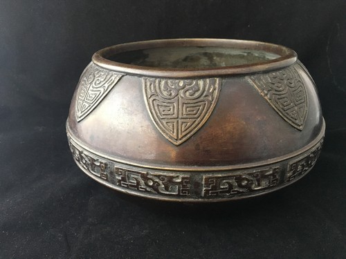 Vaso coppa bronzo - vaso, cina