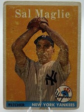 1958 topps sal maglie - 1958, #43